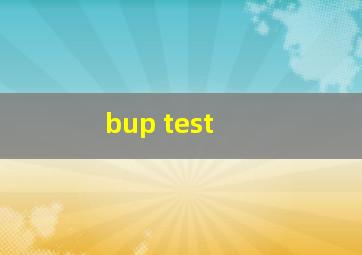bup test